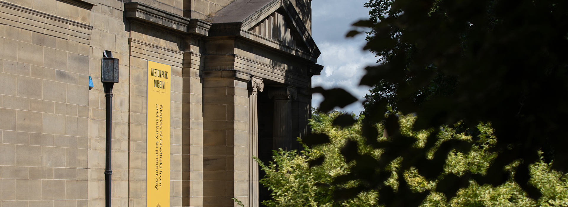 Exterior view of the entrance to Weston Park Museum