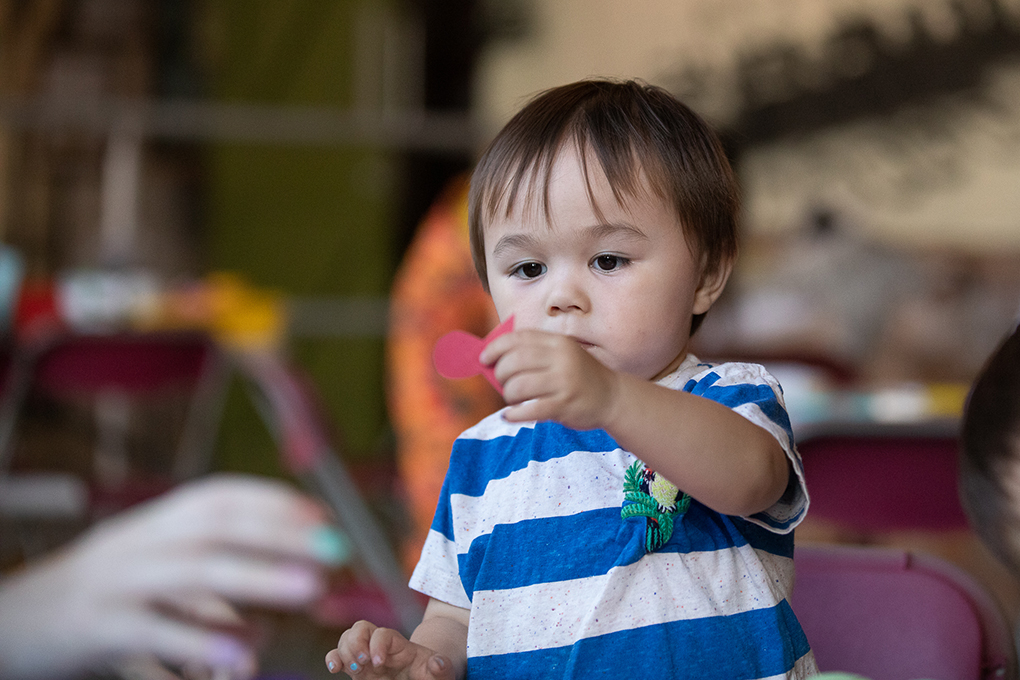 An image of a child playing.